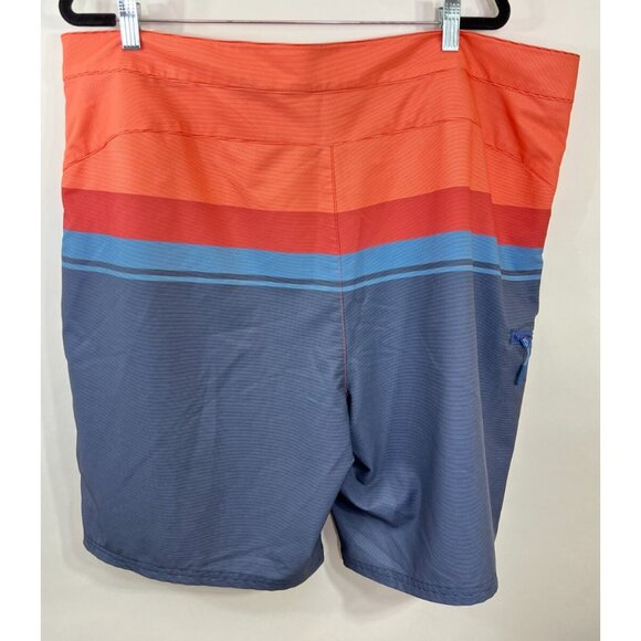 Vineyard Vines Performance Swim Shorts – Men’s 42 Blue/Orange - Picture 2 of 8